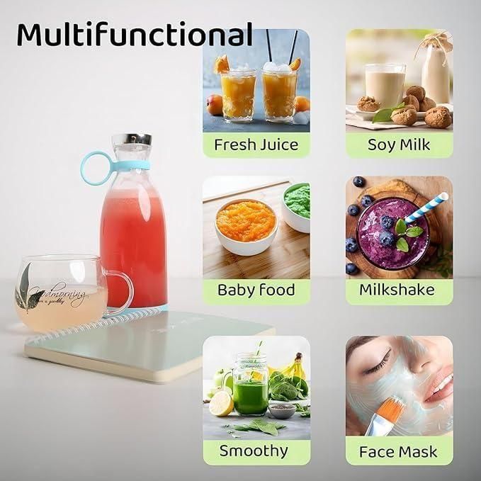 Easy Buy Portable Mini Juice Blender | USB Rechargeable Mixer Juicer for Outdoor