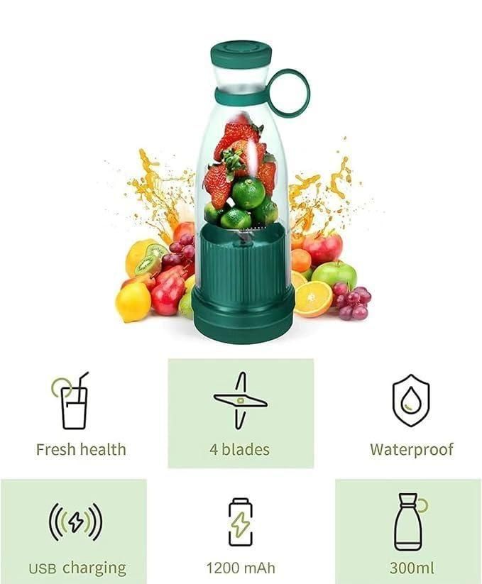 Easy Buy Portable Mini Juice Blender | USB Rechargeable Mixer Juicer for Outdoor
