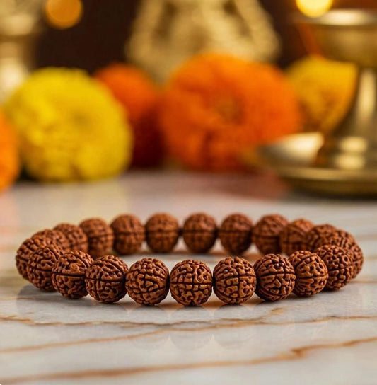 EASY BUY 7 Mukhi Rudraksha Bracelet