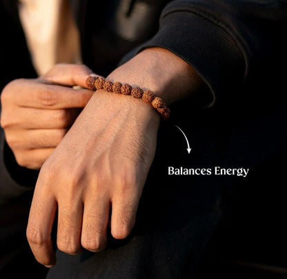 EASY BUY 7 Mukhi Rudraksha Bracelet