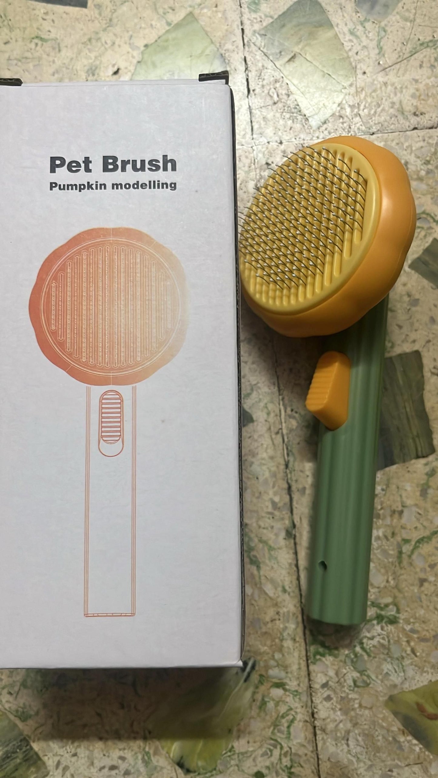EasyBuy Self-Cleaning Pet Comb – Dog & Cat Grooming Brush, DE shedding & Hair Remover