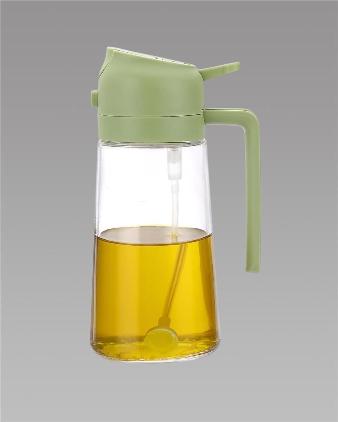 Easy Buy 500ml Portable Oil Sprayer & Dispenser – Dual Function Glass Bottle for Cooking, BBQ, Grilling & Kitchen Use | Spray & Pour Mode